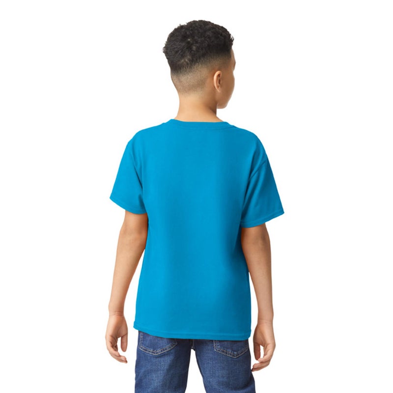 Gildan Youth Heavy Cotton T-Shirt, Style G5000B, 2-Pack, Sapphire, X-Small - Image 4